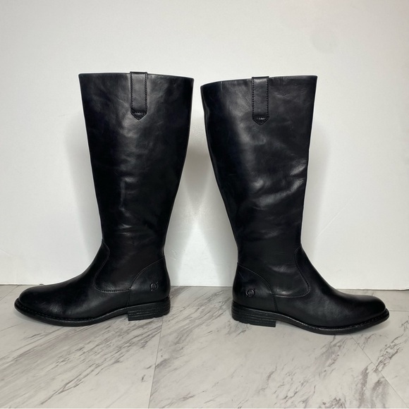 New! Born Shaunie Black Leather Riding Boot 6 1/2 M - Picture 8 of 15